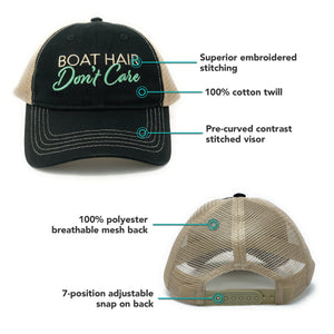 Boat Hair Don't Care (Black)