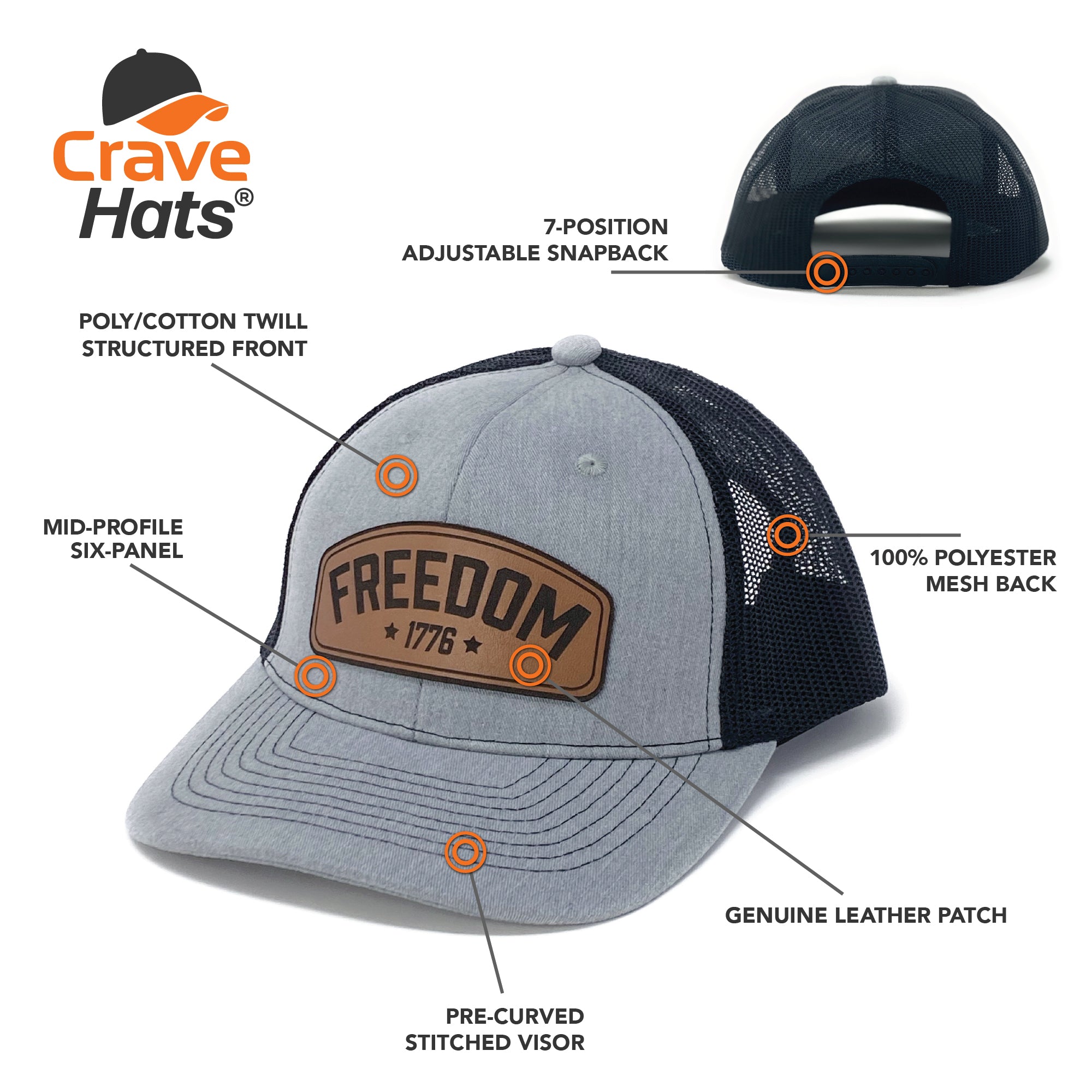 Freedom 1776 Hat – Crave Hats®